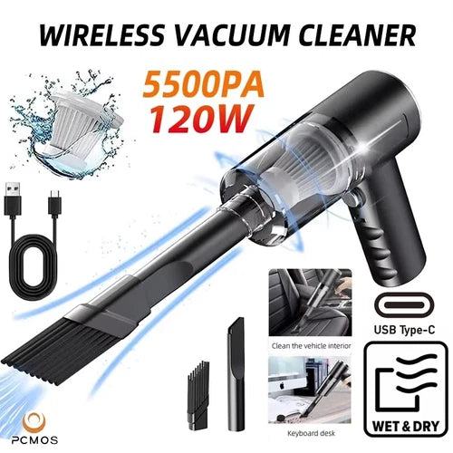 Mini Handheld Vacuum Cleaner Portable Powerful Suction